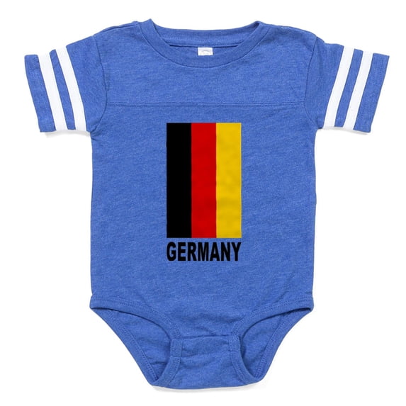 CafePress - Germany_B - Cute Infant Baby Football Bodysuit