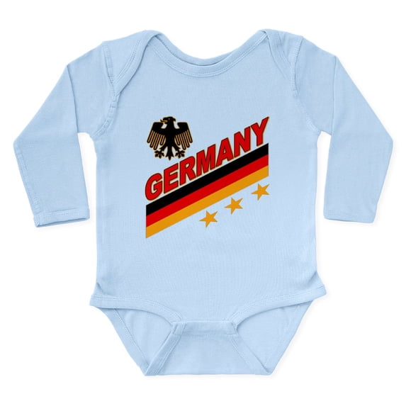 CafePress - Germany Body Suit - Long Sleeve Cotton Baby Bodysuit