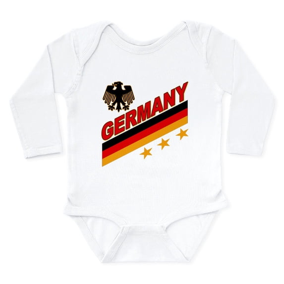 CafePress - Germany Body Suit - Long Sleeve Cotton Baby Bodysuit