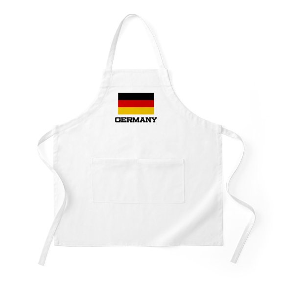 CafePress - Germany Flag BBQ - Kitchen Apron with Pockets, Grilling Apron, Baking Apron