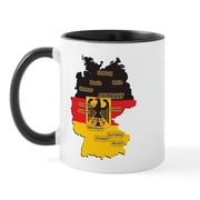 CafePress - Germany Map Mug - 11 oz Ceramic Mug - Novelty Coffee Tea Cup