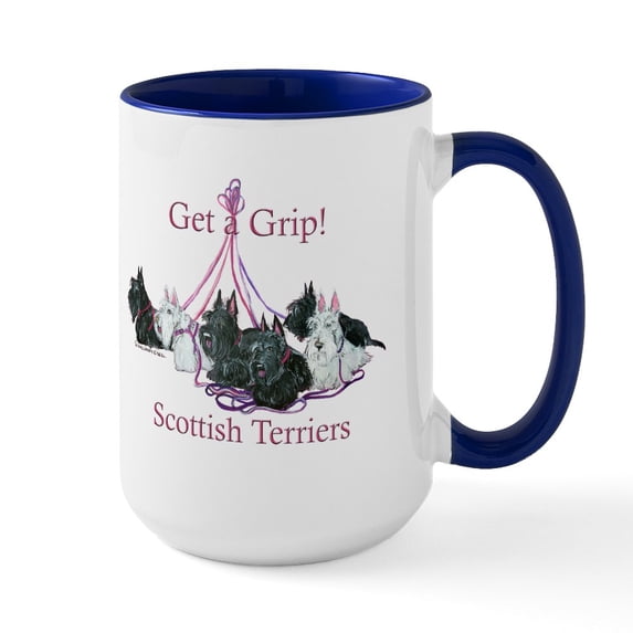 CafePress - Get A Grip Ceramic Mug - 15 oz Ceramic Large White Novelty Mug
