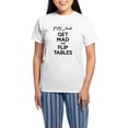 thumbnail image 1 of CafePress - Get Mad And Flip Tables Pajamas - Women's Short Sleeve Print T-Shirt and Pants Light Cotton Pajama Set, 1 of 7