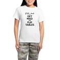 thumbnail image 1 of CafePress - Get Mad And Flip Tables Pajamas - Women's Short Sleeve Print T-Shirt and Pants Light Cotton Pajama Set, 1 of 7