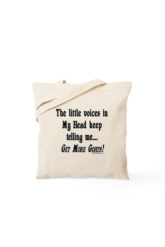 - Get More Goats Tote Bag - Unisex Canvas Tote Bag, Beige, 1-Piece