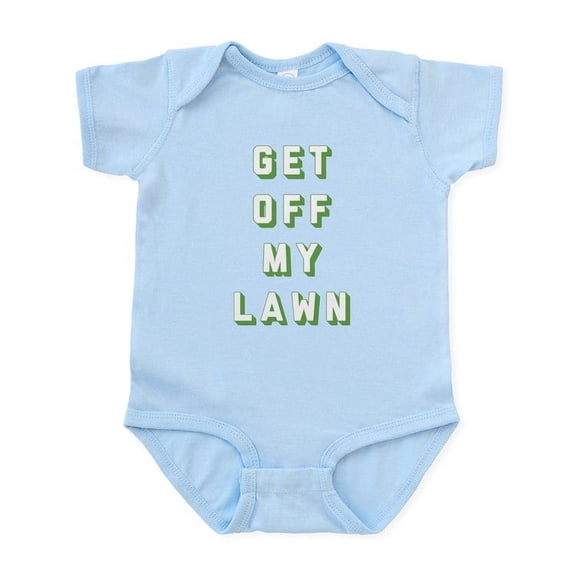 CafePress - Get Off My Lawn Baby Light Bodysuit - Baby Light Bodysuit, Size Newborn - 24 Months