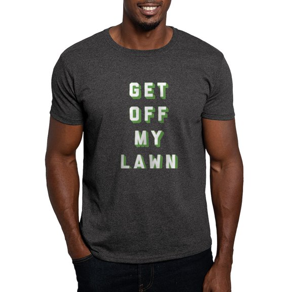 CafePress - Get Off My Lawn Dark T Shirt - Men's Classic Graphic Cotton T-Shirt