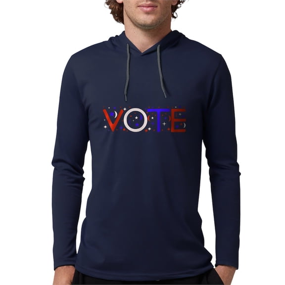 CafePress - Get Out The Vote 2008 Long Sleeve T Shirt - Mens Hooded Shirt