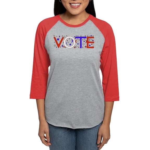 CafePress - Get Out The Vote 2008 Long Sleeve T Shirt - Womens Baseball Tee
