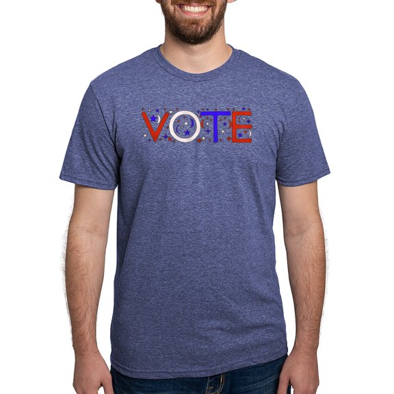 CafePress - Get Out The Vote 2008 T Shirt - Mens Tri-blend T-Shirt