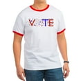 thumbnail image 1 of CafePress - Get Out The Vote Ringer T - 100% Cotton Ringed T-Shirt, 1 of 4