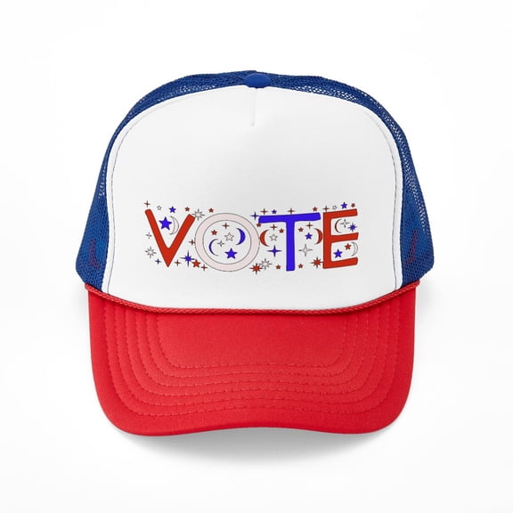 CafePress - Get Out The Vote - Adjustable Unisex Printed Trucker Hat with Mesh Back