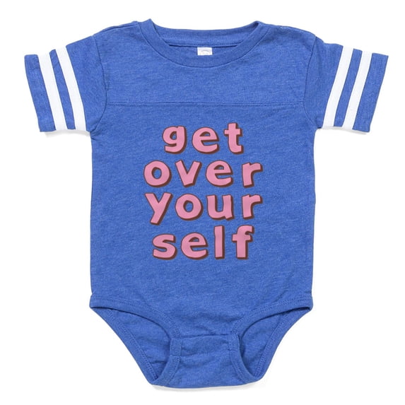 CafePress - Get Over Yourself - Cute Infant Baby Football Bodysuit