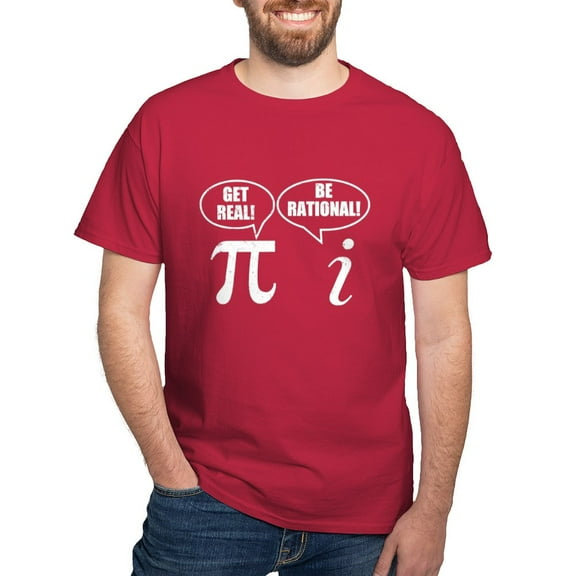 CafePress - Get Real Be Rational Dark T Shirt - Men's Classic Graphic Cotton T-Shirt