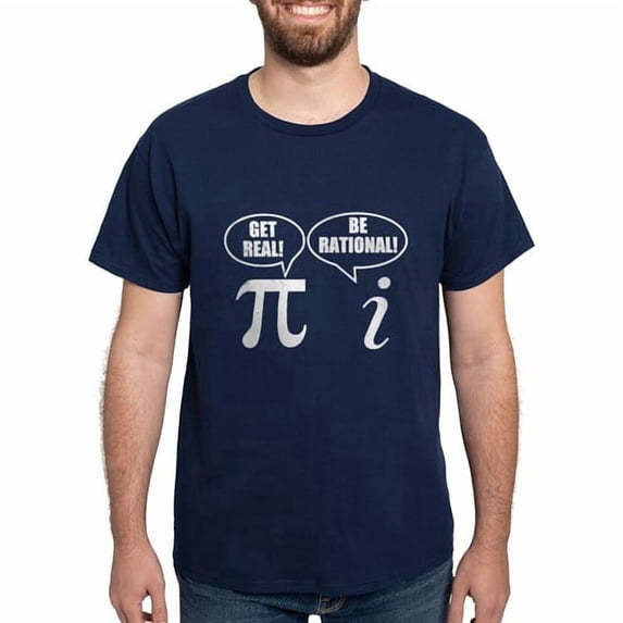CafePress - Get Real Be Rational Dark T Shirt - Men's Classic Cotton T-Shirts