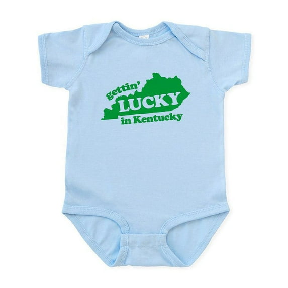 CafePress - Gettin Lucky In Kentucky Infant Bodysuit - Baby Light Bodysuit, Size Newborn - 24 Months