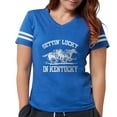 thumbnail image 1 of CafePress - Gettin' Lucky In Kentucky Women's Dark T Shirt - Womens Football Shirt, 1 of 4