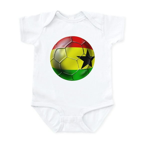 CafePress - Ghana Football Infant Bodysuit - Baby Light Bodysuit, Size Newborn - 24 Months