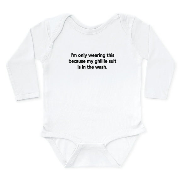CafePress - Ghillie Suit Body Suit - Long Sleeve Cotton Baby Bodysuit