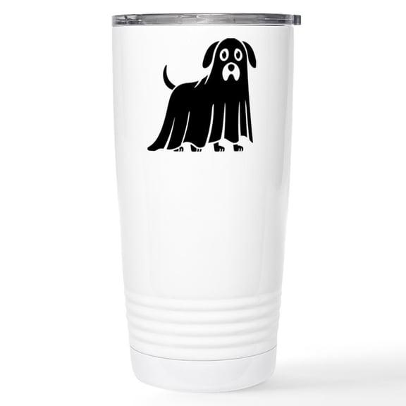 CafePress - Ghost Dog - Insulated Stainless Steel Travel Tumbler 20 oz.
