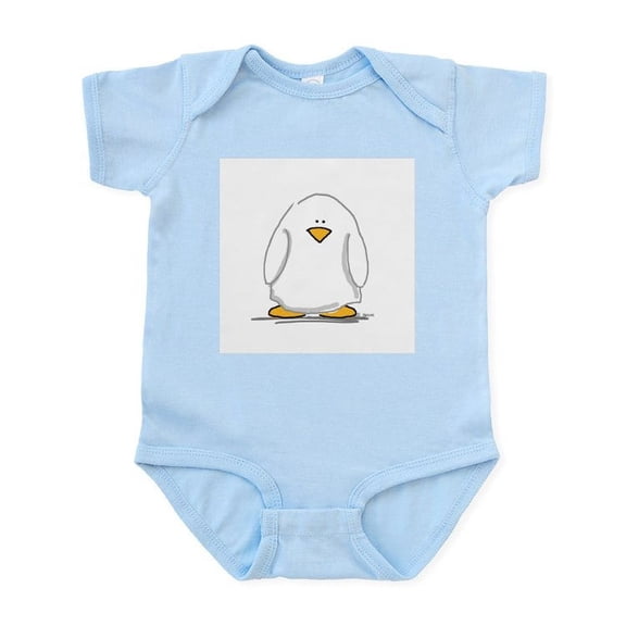 CafePress - Ghost Penguin Infant Creeper - Baby Light Bodysuit, Size Newborn - 24 Months