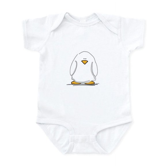 CafePress - Ghost Penguin Infant Creeper - Baby Light Bodysuit, Size Newborn - 24 Months