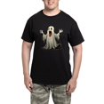 thumbnail image 1 of CafePress - Ghost With A Funny Face - Men's Dark Loose Fit Cotton Pajama Set, 1 of 7
