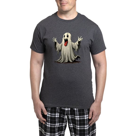 CafePress - Ghost With A Funny Face - Men's Loose Fit, Cotton - 2 Piece Pajama Set