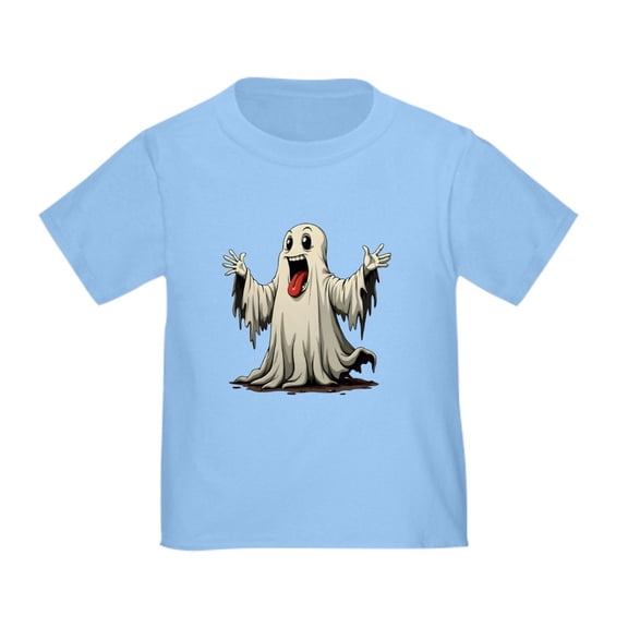 CafePress - Ghost With A Funny Face Toddler T Shirt - Cute Toddler T-Shirt, 100% Cotton