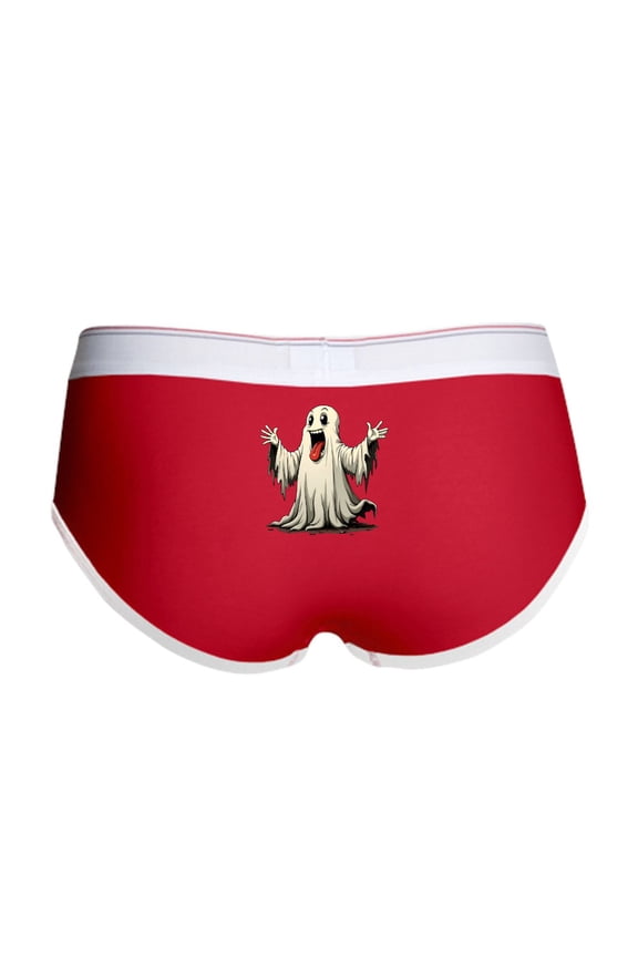 - Ghost With A Funny Face - Women's Novelty Briefs, Size S-XL