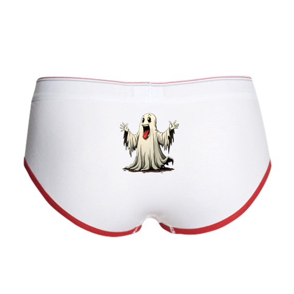 CafePress - Ghost With A Funny Face - Women's Novelty Briefs, Size S-XL