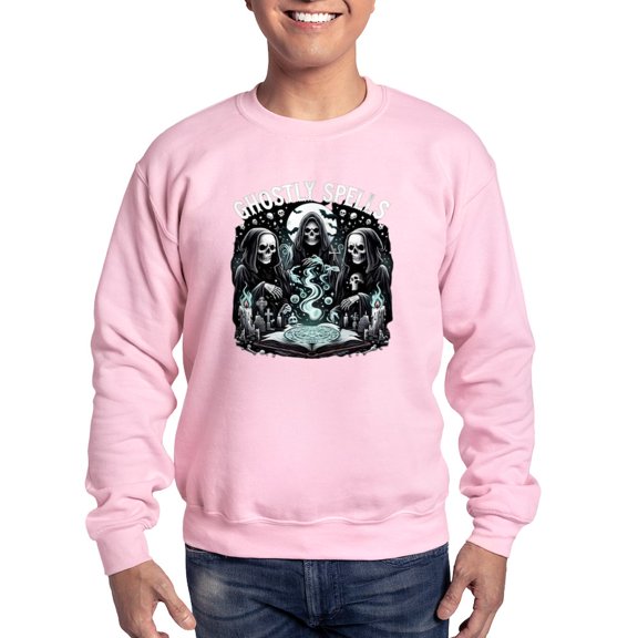 CafePress - Ghostly Spells - Crew Neck Sweatshirt