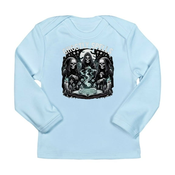 CafePress - Ghostly Spells Long Sleeve Infant T Shirt - Long Sleeve Infant T-Shirt
