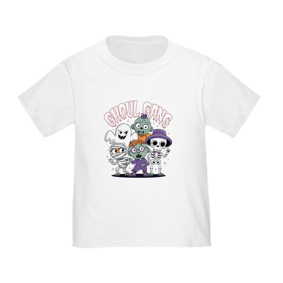 CafePress - Ghoul Gang – Spooky & Stylish Halloween Design Toddler T Shirt - Cute Toddler T-Shirt, 100% Cotton