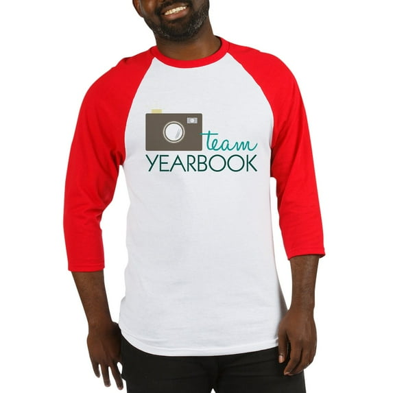 CafePress - Team Yearbook Baseball Jersey - Cotton Baseball Jersey, 3/4 Raglan Sleeve Shirt