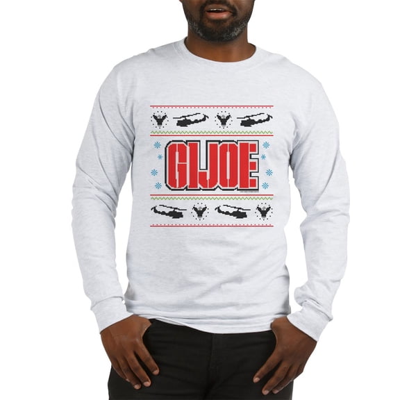 CafePress - Gi Joe Ugly Christmas Long Sleeve T Shirt - Unisex Cotton Long Sleeve T-Shirt