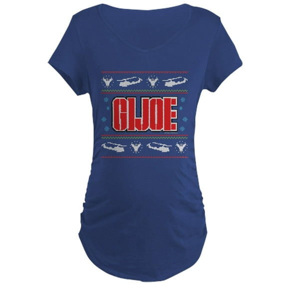 CafePress - Gi Joe Ugly Christmas Maternity Dark T Shirt - Maternity Dark T-Shirt
