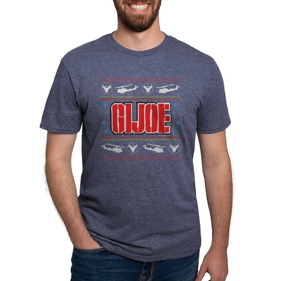 CafePress - Gi Joe Ugly Christmas Mens Tri Blend T Shirt - Mens Tri-blend T-Shirt