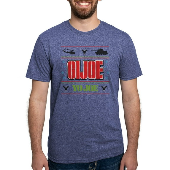 CafePress - Gi Joe Ugly Christmas Mens Tri Blend T Shirt - Mens Tri-blend T-Shirt