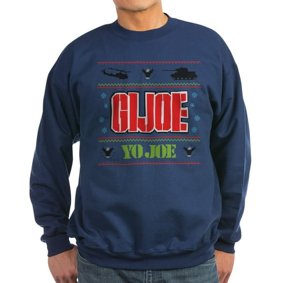 CafePress - Gi Joe Ugly Christmas Sweatshirt (Dark) - Classic Crew Neck Sweatshirt