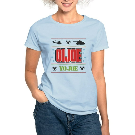 CafePress - Gi Joe Ugly Christmas Women's Light T Shirt - Women's Classic T-Shirt