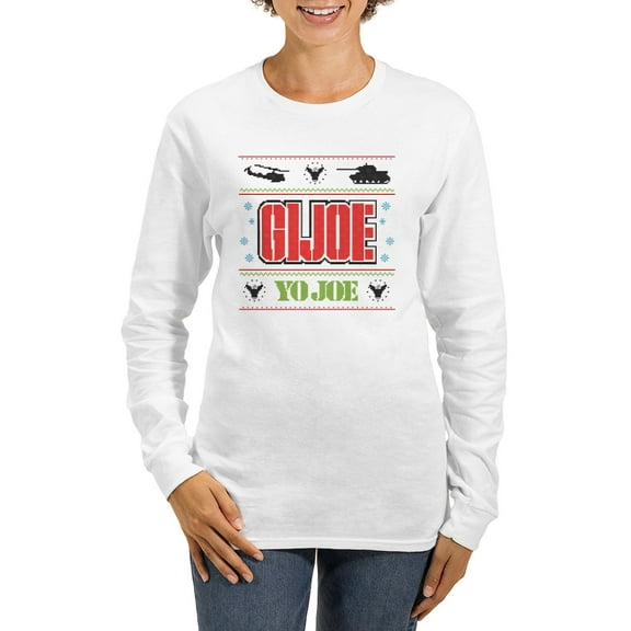 CafePress - Gi Joe Ugly Christmas Women's Long Sleeve T Shirt - Women's Long Sleeve Graphic Casual T-Shirt