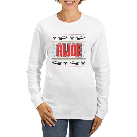 CafePress - Gi Joe Ugly Christmas Women's Long Sleeve T Shirt - Women's Long Sleeve Graphic Casual T-Shirt