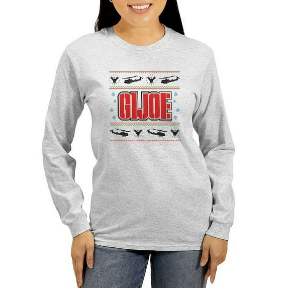 CafePress - Gi Joe Ugly Christmas Women's Long Sleeve T Shirt - Women's Long Sleeve Graphic Casual T-Shirt