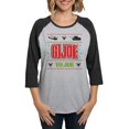 thumbnail image 1 of CafePress - Gi Joe Ugly Christmas - Womens Baseball Tee, 1 of 4