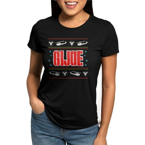 CafePress - Gi Joe Ugly Christmas Womens Tri Blend T Shirt - Womens Tri-blend T-Shirt