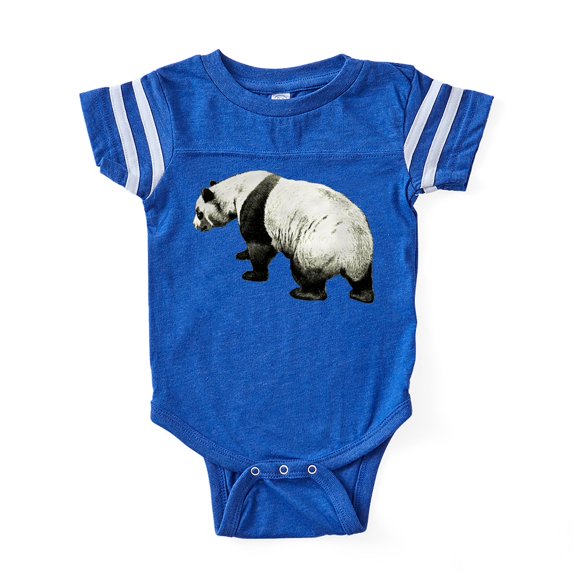 CafePress - Giant Panda Bear - Cute Infant Baby Football Bodysuit