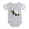 thumbnail image 1 of CafePress - Giant Panda Bear - Cute Infant Baby Football Bodysuit, 1 of 3