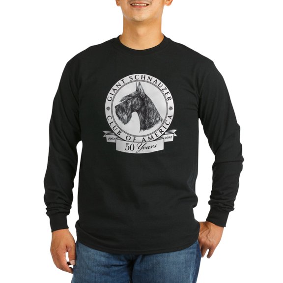 CafePress - Giant Schnauzer Club Of America Logo Long Sleeve D - Long Sleeve Dark T-Shirt