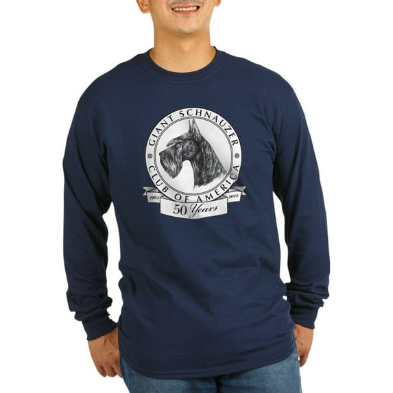 CafePress - Giant Schnauzer Club Of America Logo Long Sleeve D - Long Sleeve Dark T-Shirt
